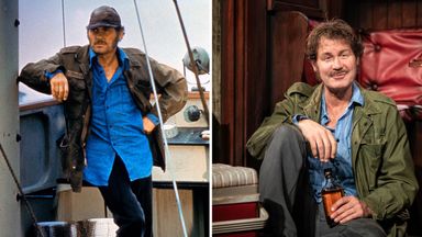Like father like son - Robert Shaw is being played by his son, Ian. Pics: Universal/Kobal/Shutterstock & Helen Maybanks